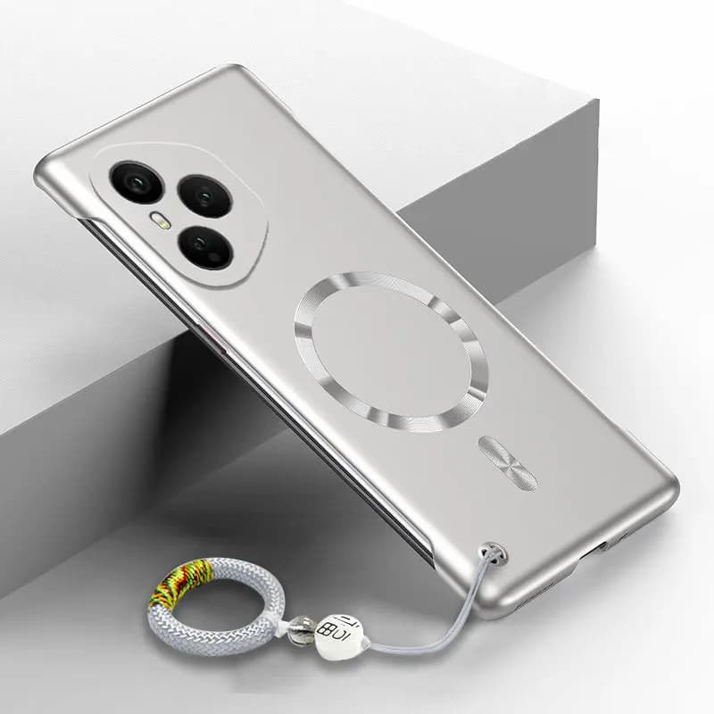 Lucky Ring Magnetic Phone Case For Magsafe Huawei Honor 400 300 200 100 Pro Frameless Matte Shockproof Metal Painting PC Cover