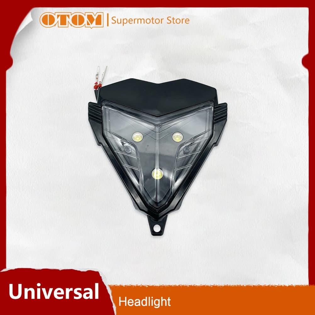 OTOM Moto NUOVO Faro Testa Della Luce DC 12V Faro Con Interruttore Universale Moto Trial Bike Accessori Motocross