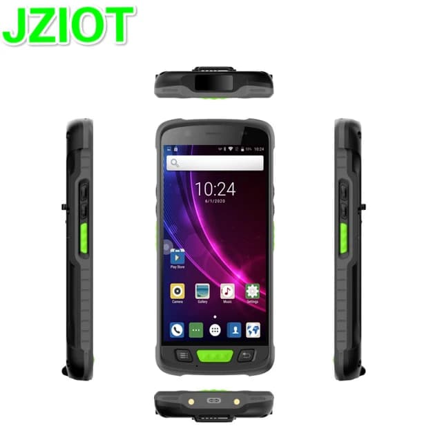 JZIOT V9000P Lettore di codici QR mobile Android MRZ Scanner per passaporti e carte RFID con NFC in magazzino