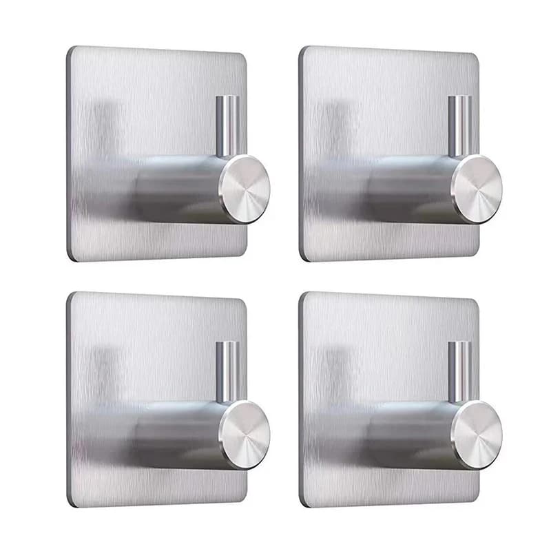 100 Pz 3 M Wall decal Stainless Steel Wall Mount Holder Hook Door Dresses Coat Hat Clothes Hanger