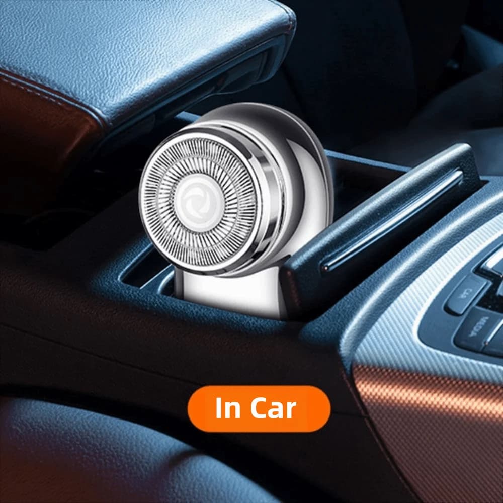 Mini rasoio elettrico senza fili impermeabile con display digitale a LED, rasoio elettrico compatto e leggero per uomo, trimmer per barba da uomo