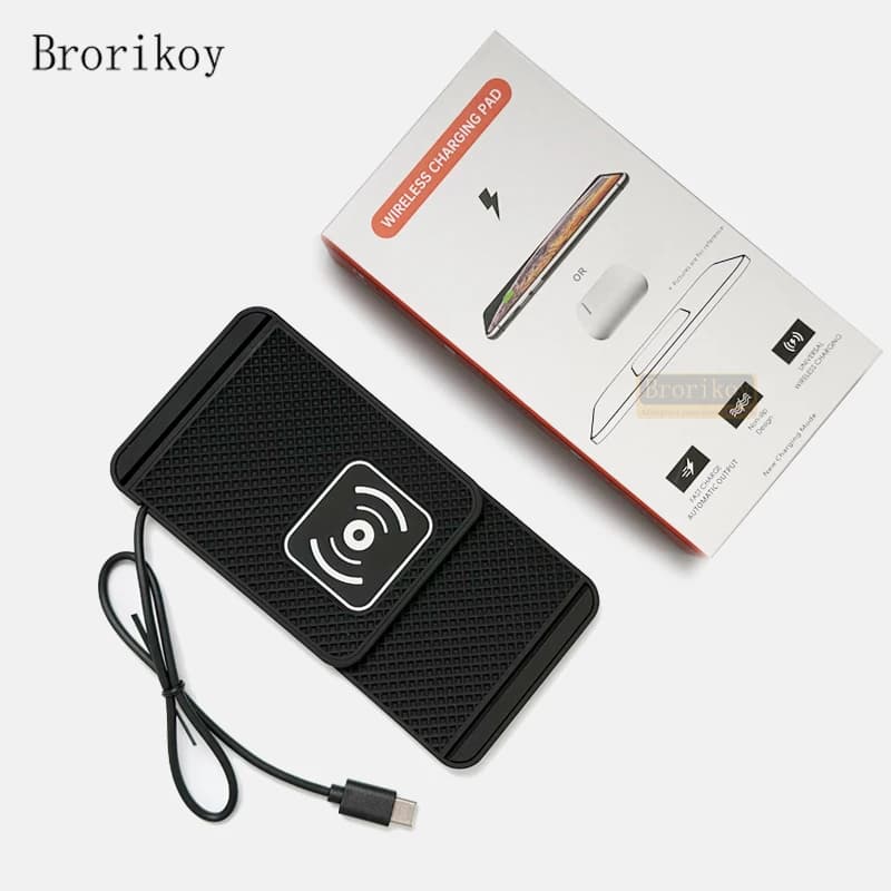Wireless 2 in 1 Quick Charging Mat Home Car Mobile Adapter Stand Holder TYPE-C Universal Car Wireless Charger For iPhone 17 Air
