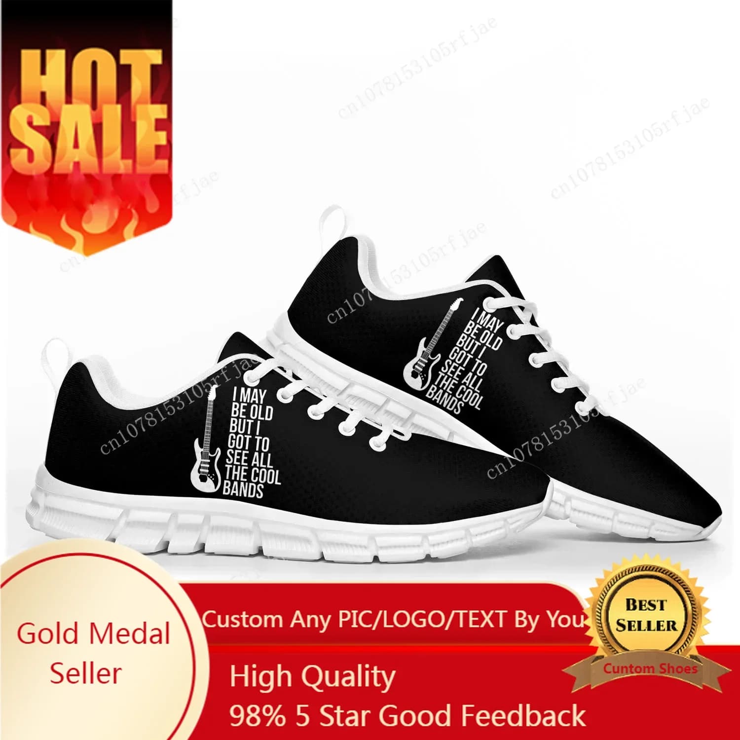 Posso essere vecchio ma ho una fascia Scarpe sportive Scarpe da ginnastica da donna per uomo Scarpe casual personalizzate per coppia