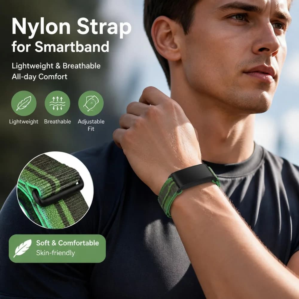 New For WHOOP 4.0 Smart Band Nylon Fabric Loop Strap Winter Sport Wristband Velcro Adjustable Replacement Accessories
