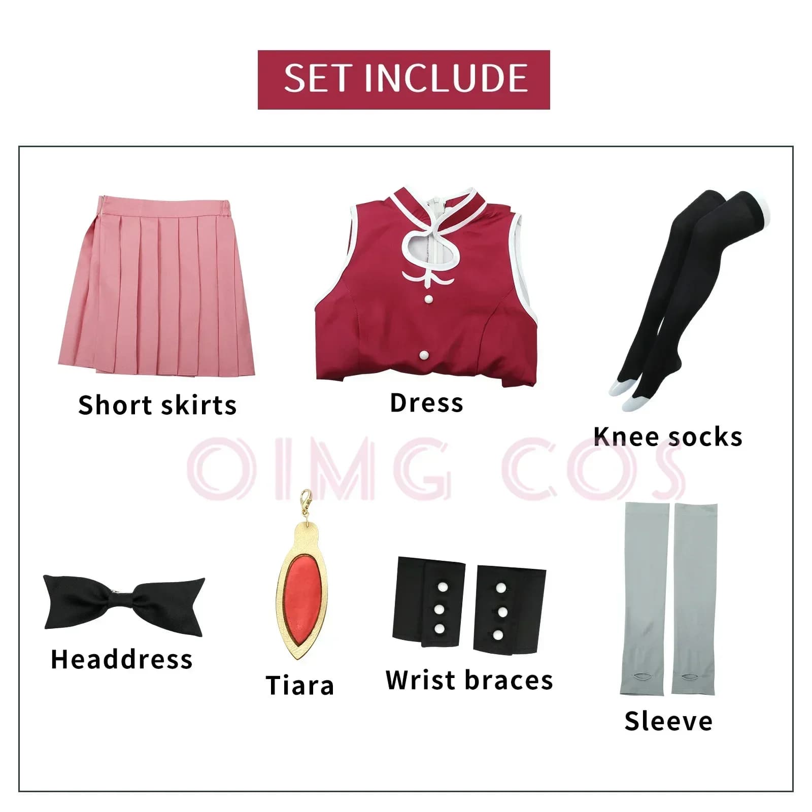 Costumi Cosplay di Sakura Kyouko da Puella Magi Madoka Magica, per Halloween, Anime, Giochi e Eventi per Donne