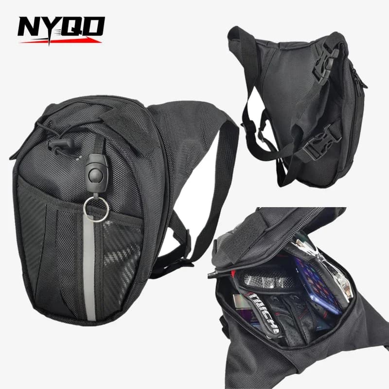 Borsa da gamba per moto, borsa da viaggio tattica impermeabile per moto, borsa per cellulare, marsupio, cintura per coscia