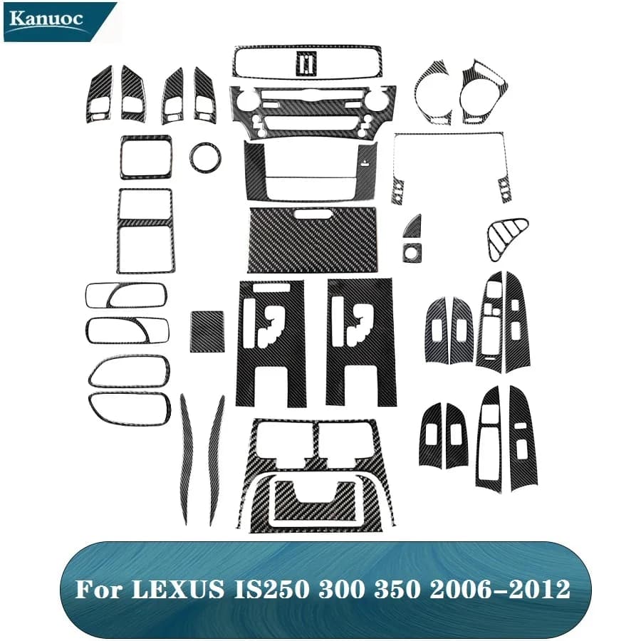 Nuovi Accessori Decorativi per Interni Auto per Lexus IS250 300 350 2006-2012 Adesivi in Fibra di Carbonio per Auto