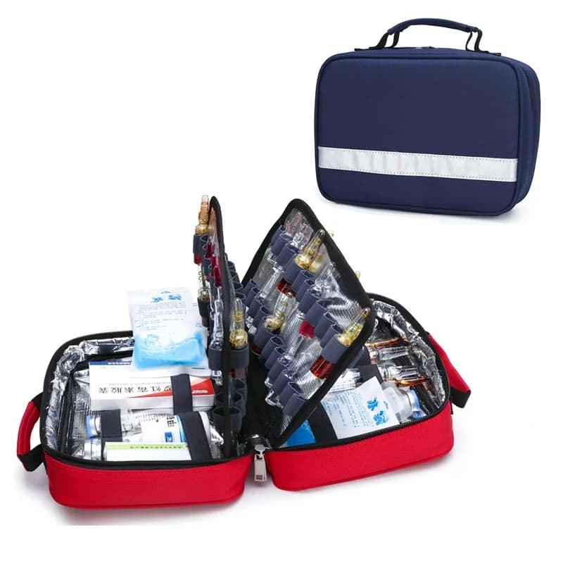 Medical emergency bag for outdoor families Portable refrigerated emergency kit on small scale Wear resistant waterproof sports travel bag