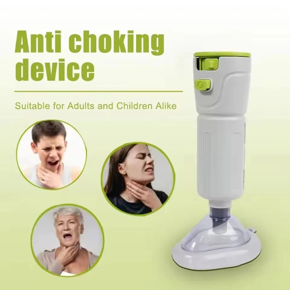 Dispositivo Anti-Soffocamento Automatico Portatile per Adulti e Bambini con 3 Maschere, Kit di Emergenza per Assistenza alle Vie Aeree