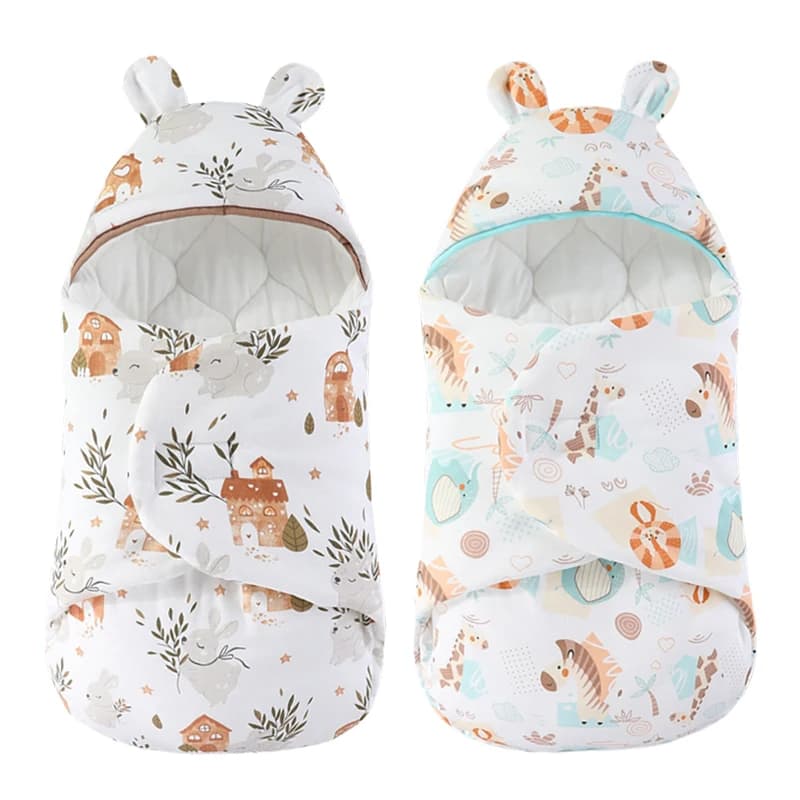 Wrap Covers for Newborn Spring Children's Fur Bags for Kids Cartoon Soft Envelope for Newborn Baby Sleeper Cute 0-6 months