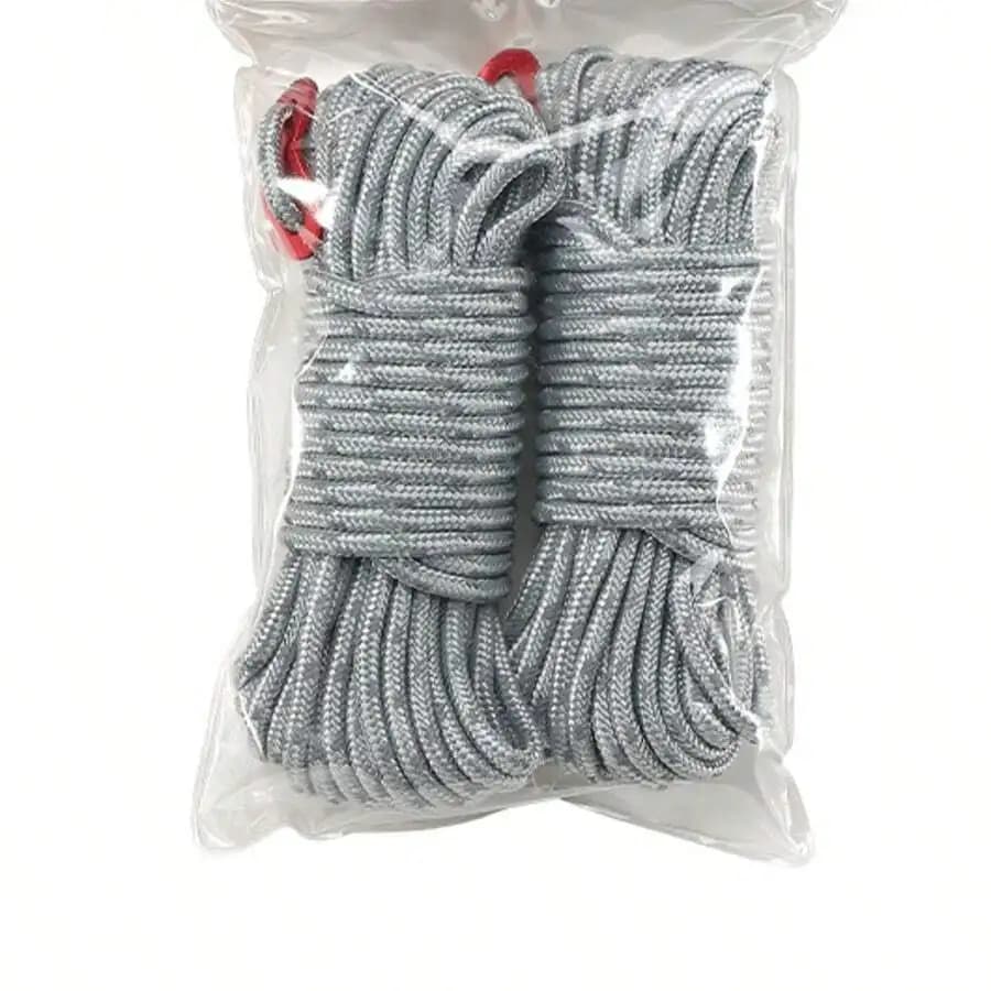Corda Riflettente 4mm per Tende, Corda Rinforzata Resistente per Campeggio Esterno, Corda Antivento per Tende da Sole, FS-4500