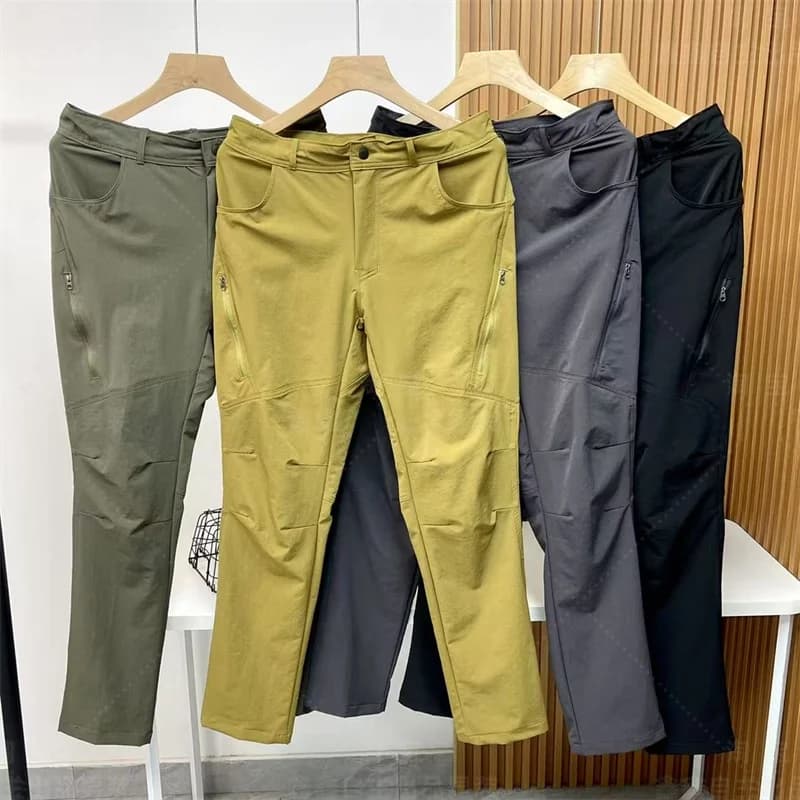 Pantaloni Casual Sportivi da Uomo per Esterni Primavera 2025 di Alta Gamma con Motivo Uccelli Traspiranti e Assorbenti a Gamba Dritta di Tendenza