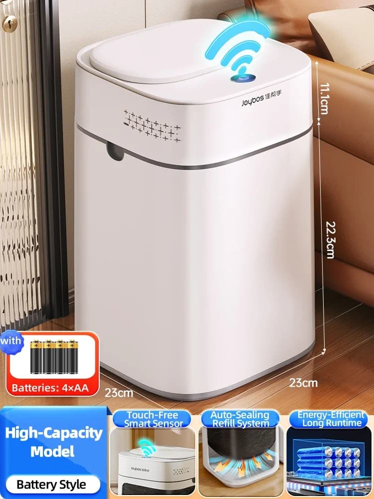 Cestino per rifiuti con rilevamento intelligente da 10 litri, cucina ricaricabile con coperchio, secchio per riporre oggetti vari, camera da letto, bagno, carta igienica, portasciugamani