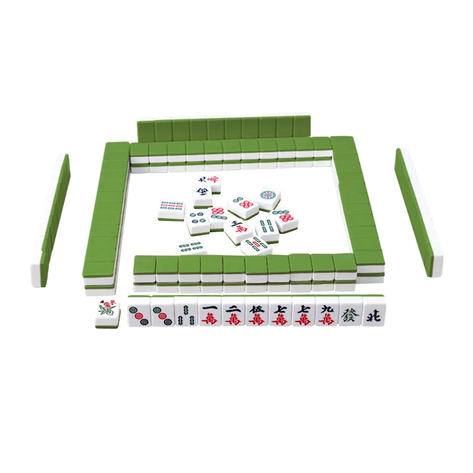 Mini Mahjong Tiles Forniture per feste Gioco cinese Gioca in versione cinese Set di giochi Blu