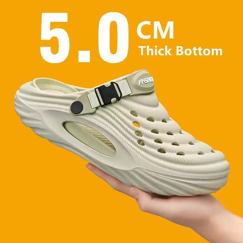 Nuovi Modelli di Scarpe Traforate per Coppie, Sandali Estivi da Donna, Ciabatte Leggere da Spiaggia, Sandali Impermeabili Baotou per Uomo