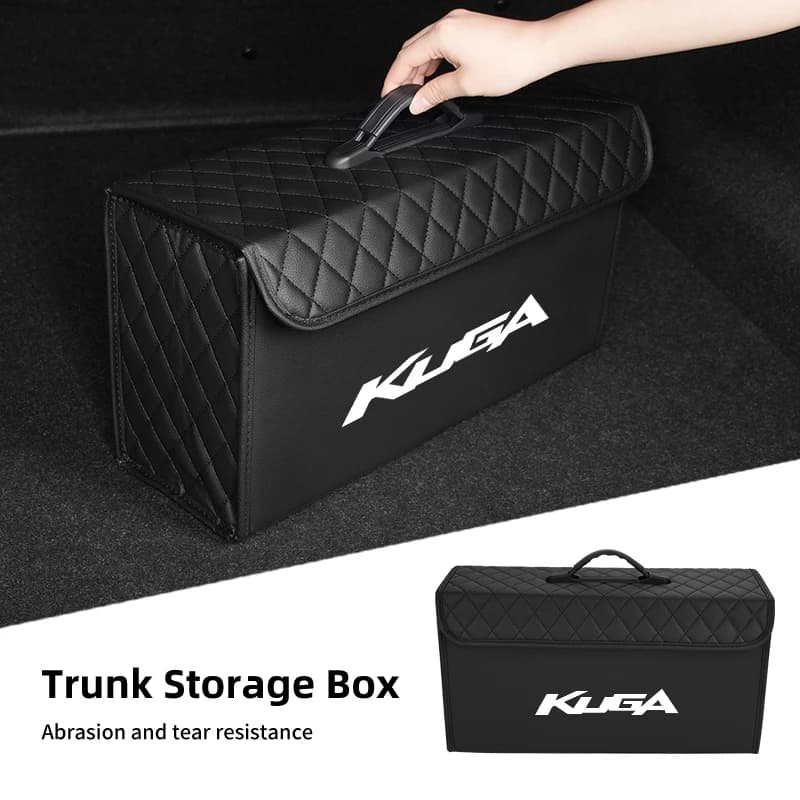Baule di un'auto Scatola di Immagazzinaggio Multiuso Portatile Organizzatore di Viaggio Strumenti Borsa Per Ford Focus Mk2 Mk3 Fiesta Ranger Mondeo S-MAX Kuga Mustan