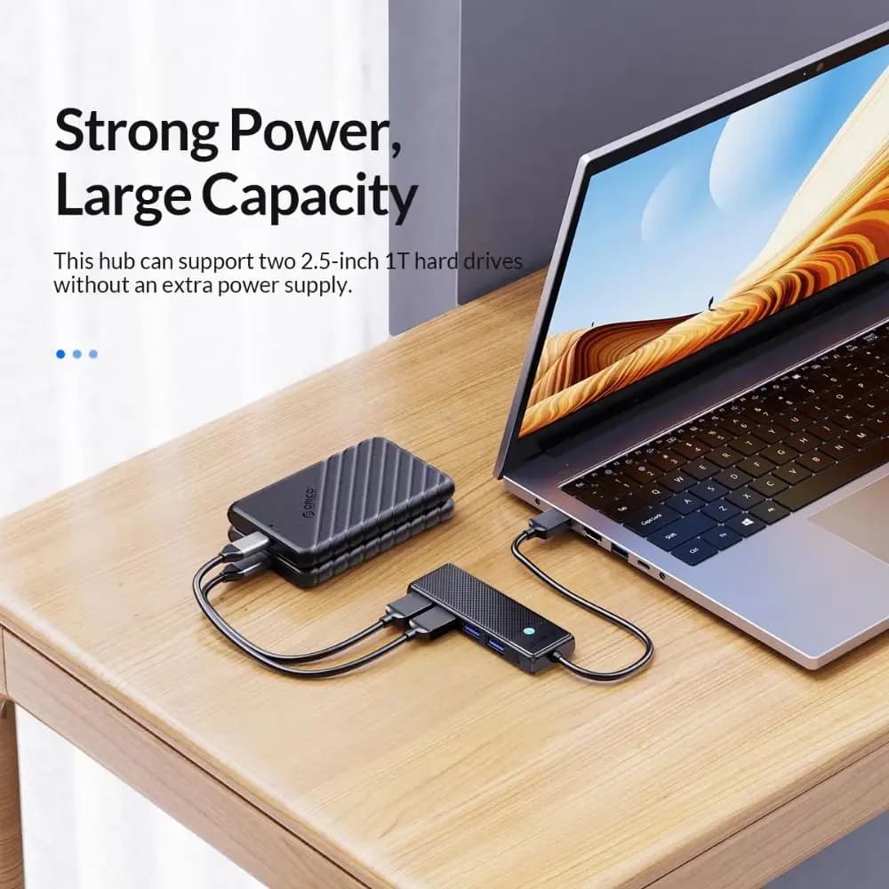 Adattatore USB 4 Porte, Splitter USB 3.0, Estensore per Trasferimento Dati, Hub USB 3.0 4 in 1 Multifunzione ad Alta Velocità, Espansore Porte USB per U-disk