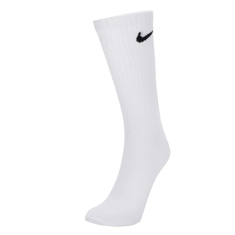 Nike Men's and Women's Socks Dri-Fit Quick-Drying Sports Socks Mid-Calf Length Breathable Training Socks (3 Pairs) Sx7676-100