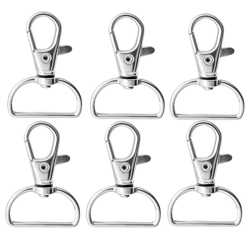 5 pezzi ~ 40 pezzi borse fibbie per cinturino in lega di zinco moschettone collare moschettone moschettone portachiavi fai da te accessori per borse fibbia appesa