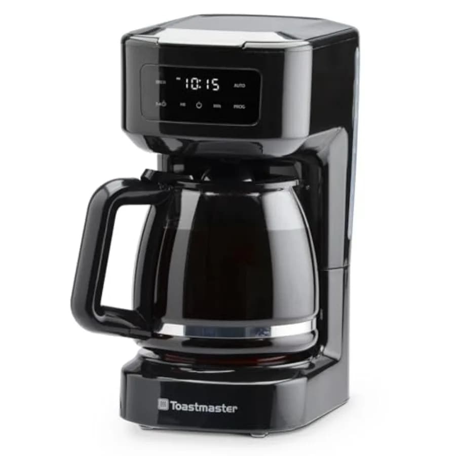 Macchina per Caffè a Goccia Digitale con Touchscreen da 12 Tazze - Macchina da Caffè Automatica Programmabile - Elettrodomestico da Cucina con Funzione Mantenimento Calore
