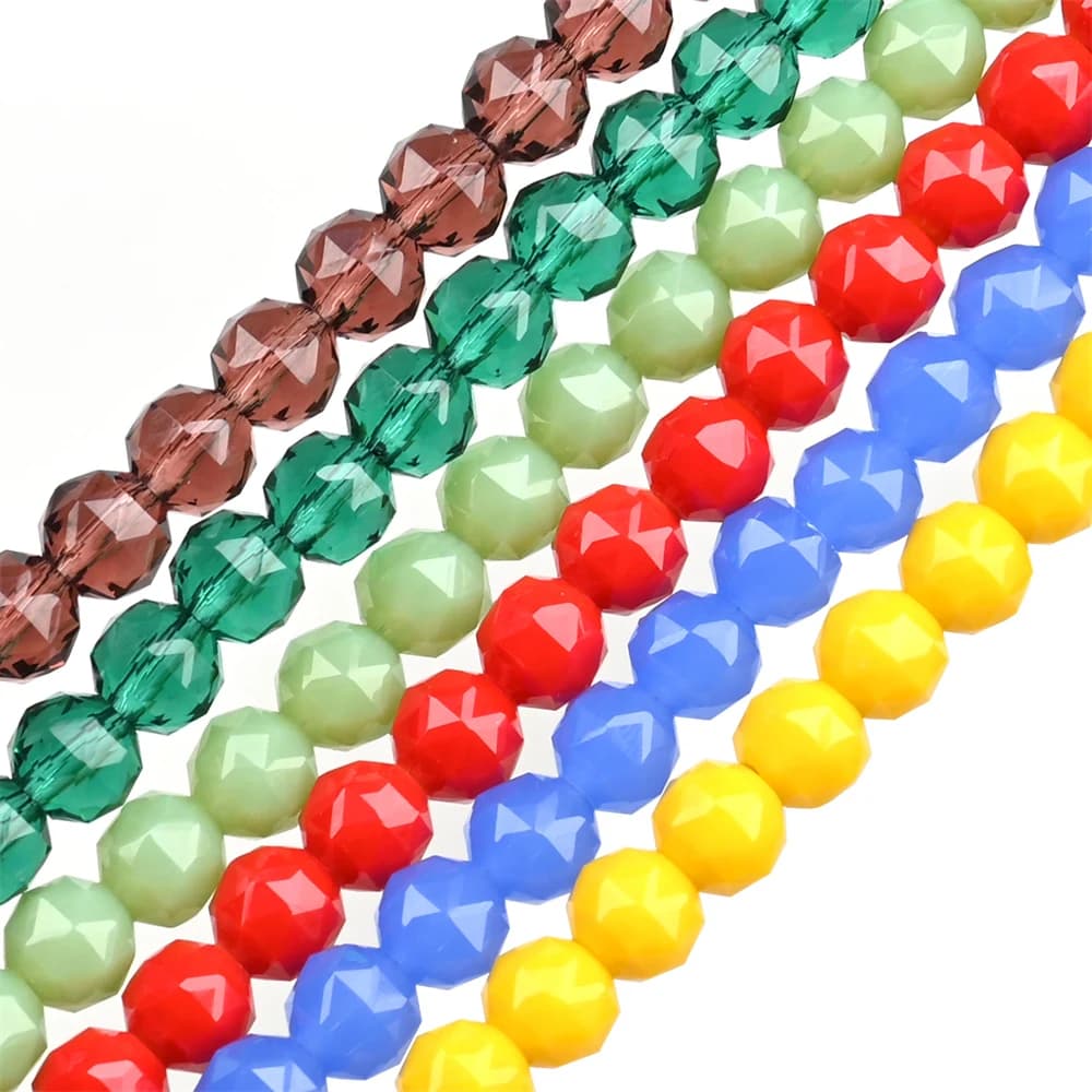 AAA 108 Facets Crystal Ball Beads 8mm Round Glass Loose Spacer Beads DIY Handmade Jewelry Accessories Hairpin Earrings