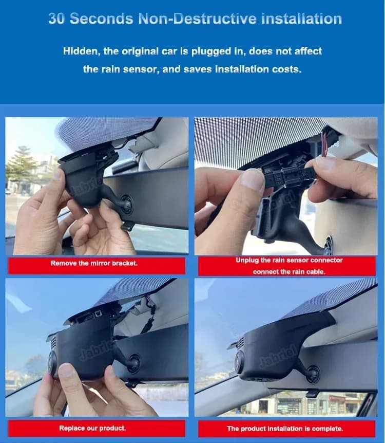 2K Dash Cam Auto DVR 24H Photo Camera for Volkswagen VW sharan Tiguan Golf Tarek Atlas Polo Passat Touran Taigun Arteon Multivan