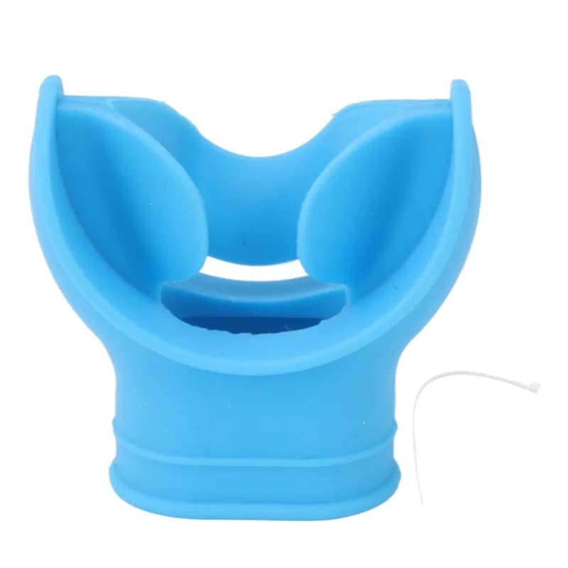 Boccaglio per Regolatore Subacqueo in Silicone Universale Comfort Bite, Ricambio per Snorkel Blu