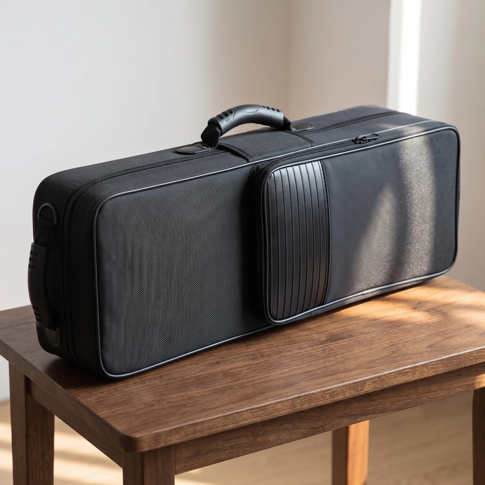 Saxophone Case with Backpack Straps Lightweight Saxophone Case Heavy-Duty Velvet-Lined for Saxophonists, Travel, Rehearsal