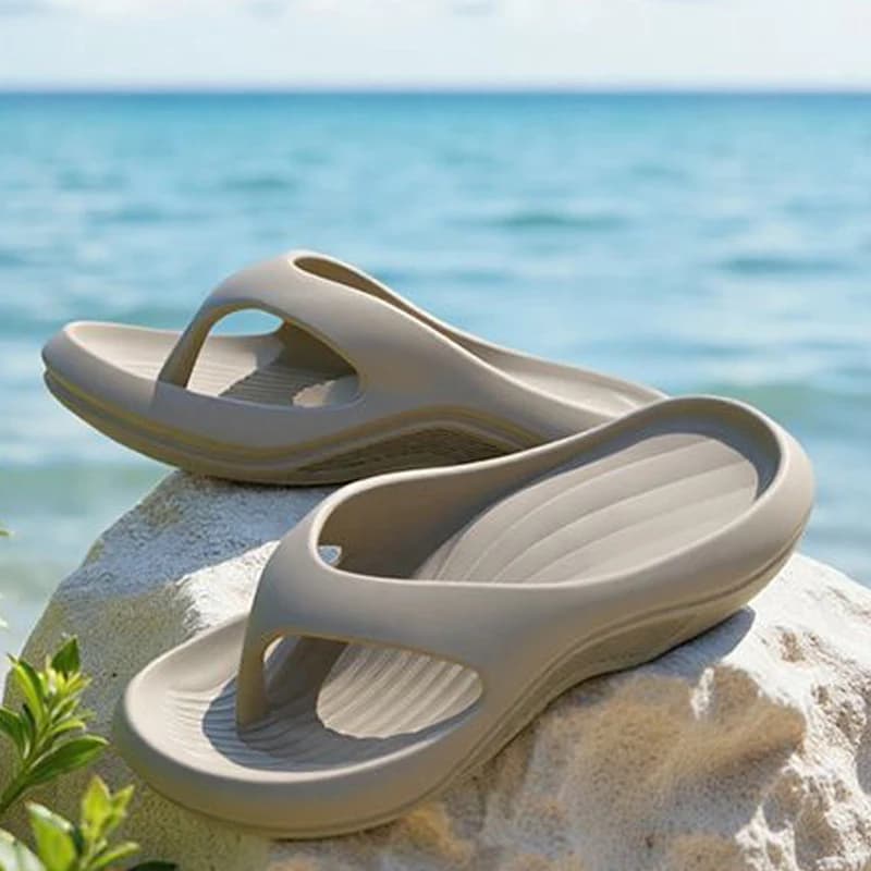 Beach Flip-Flops for Men and Women, Summer Eva Material Sandals, Non-Slip, Lightweight