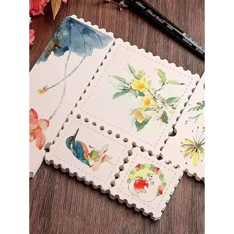Timbro Biglietto Stub Carta per pittura ad acquerello 50% cotone 25 fogli 300 g Linee sottili Carta per acquerello portatile Forniture artistiche