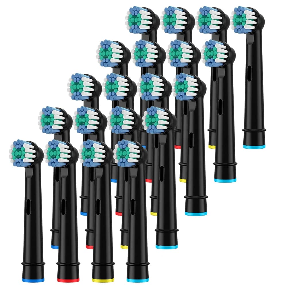 Confezione da 4/8/12/20 Testine di Ricambio Rotanti Compatibili con Spazzolino Elettrico Oral B, Testine per Spazzolino Pro 1000/500