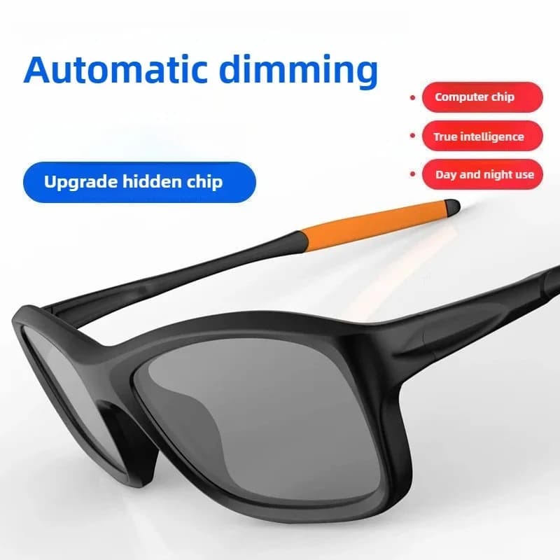 New Smart Photochromic Polarized Sunglasses 2026 Creative Design 0.1s Color-Changing Shades UV400 Men Cycling Fishing Sunglasses