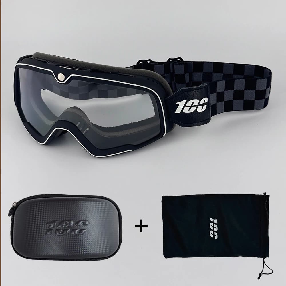 100 Occhiali antipolvere per moto Enduro Cross Occhiali ATV Occhiali Moto Motocross Occhiali Dirt Bike Off-road Equitazione Occhiali da sci