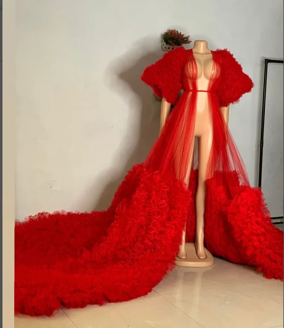 Tutù/tulle dress, deep V tutù dress, birthday photo, woman's wedding dress, low color red dress