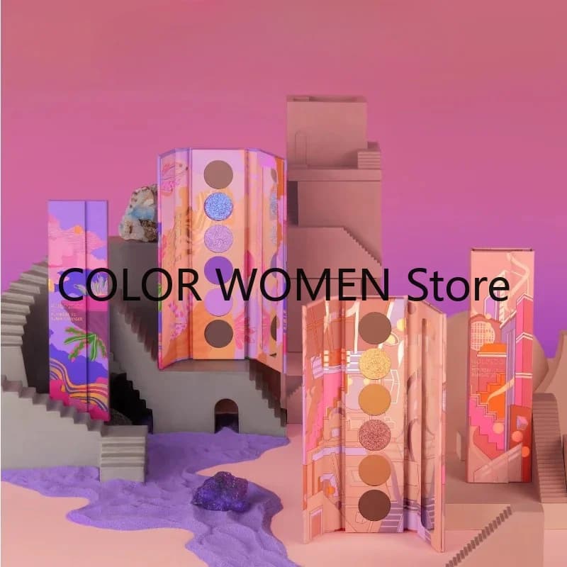 Palette Ombretti Kaleidos Futurism Sei Colori Perlescenti Sashimi City Purple Forest Earth Matte CD