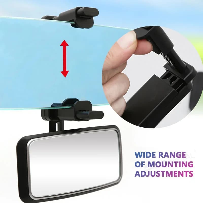 Specchietto retrovisore interno per auto per bambini, per la sicurezza di guida, clip ad angolo regolabile sul monitor retrovisore automatico