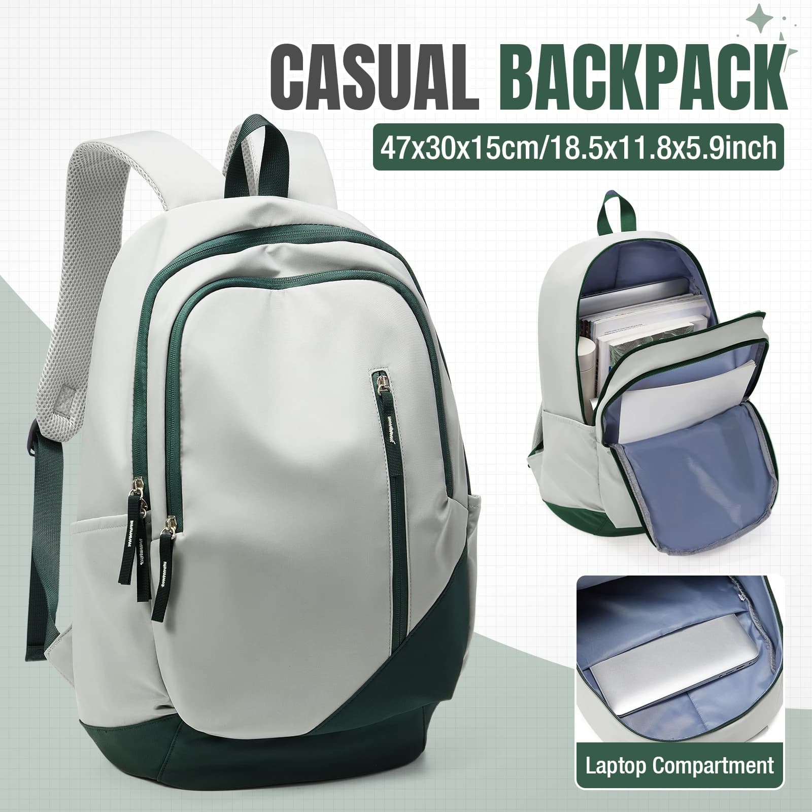 Travel Casual Backpack Back-To-School Essential School Backpack, Large Capacity Teens School Bag Storage Bag, Sports Backpack