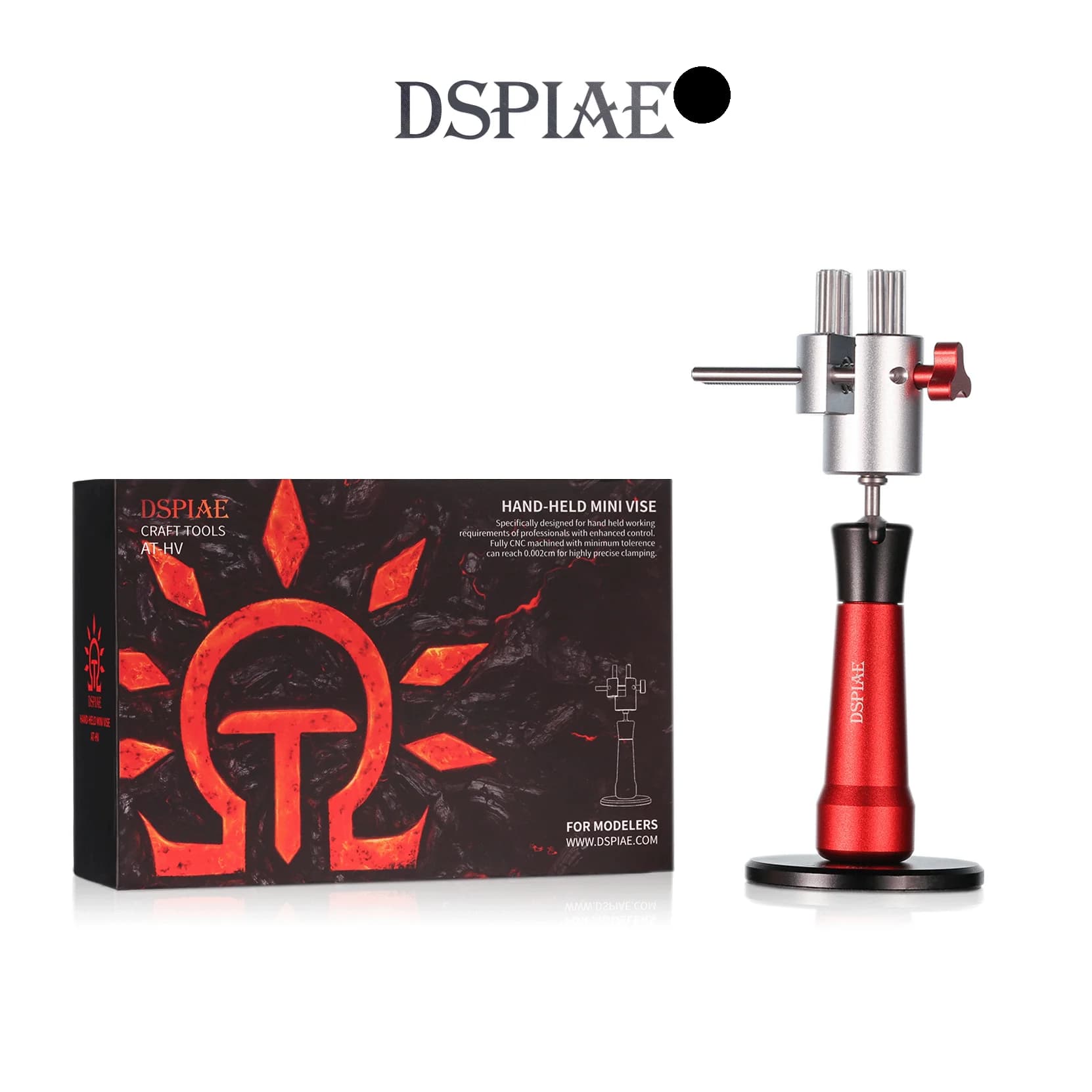 DSPIAE AT-HV Hand Held Vise for Soldier Models Miniature Model Making Chess Pieces Paint Applicator Hobby DIY Tool