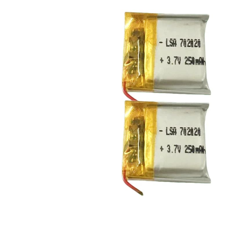 Batteria ai polimeri di litio 702020 3.7V 250mAh per Smartwatch, Umidificatore e Interruttore Luce