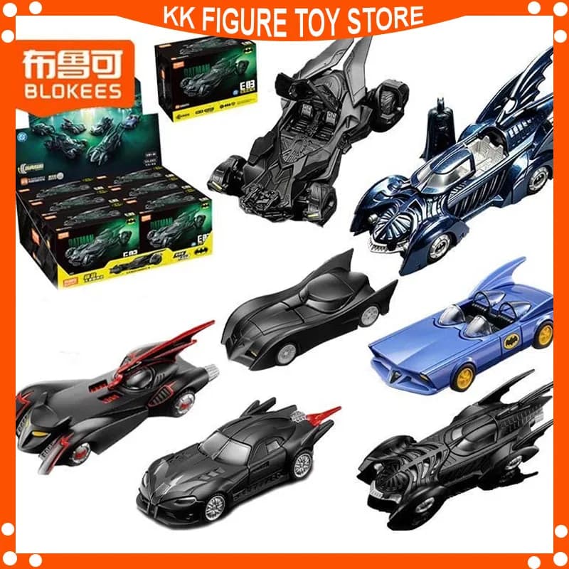 In stock Blokees Wheels E03 Dawn Breaker Batman Bat‑Vehicle Assemble Model Kit DC Batmobile Building Block Car Toy gifts