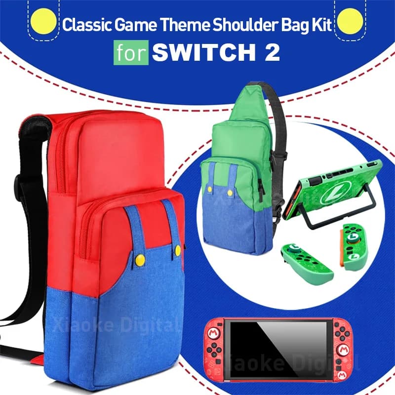 Borsa da viaggio classica 2025 per NS Switch 2 Borsa a tracolla portatile Custodia protettiva per accessori di gioco NS Switch 2