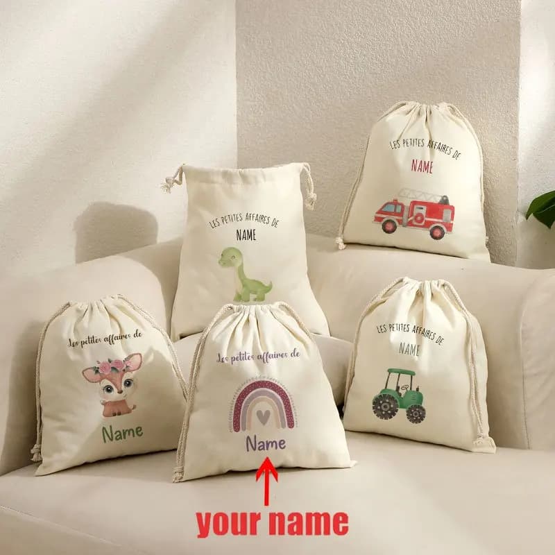 Borsa da viaggio personalizzabile con coulisse per asciugacapelli, perfetta per organizzare strumenti per capelli, gioielli e altri accessori, ideale come regalo per donne.