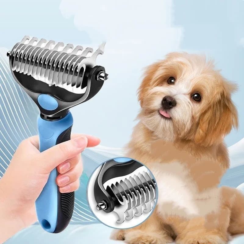 Professional Pet Grooming Comb for Cats And Dogs - Hair Removal Shedding Trimmer Puppy Fur Grooming Tool Dog Shampoo Brush