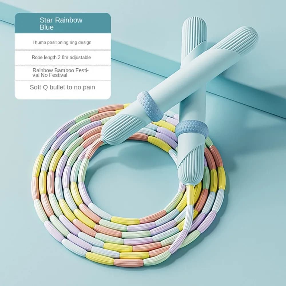 Sporting Goods Bamboo Joint Racing Jump Rope Adjustable Lightweight Exam Jump Rope Anti-Skid Durable Sports Rope Bodybuilding