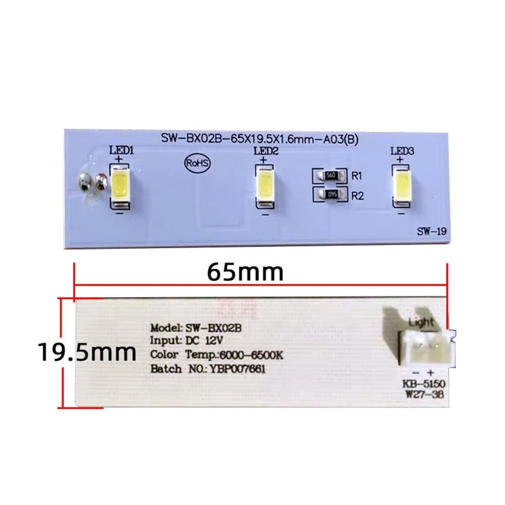 SWXF 1 pz frigorifero luce a LED per parti del congelatore ZBE2350HCA barra luminosa SW-BX02B barra di striscia LED di ricambio