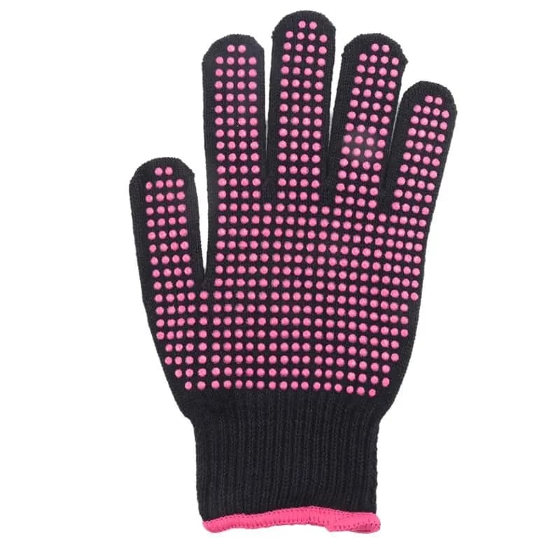 A84E-Double-Sided Hair Straightener Curling Tong Hairdressing Heat Resistant Finger Gloves Hair Salon Tools Outdoor Barbecue Glo