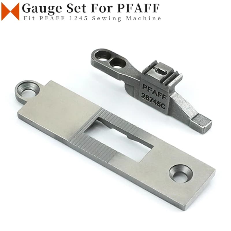91-048922-04 91-026745-04 Gauge Set per PFAFF 145, 335, 545, 1245, 1445 piedino da passeggio macchina da cucire ago piastra alimentazione cane