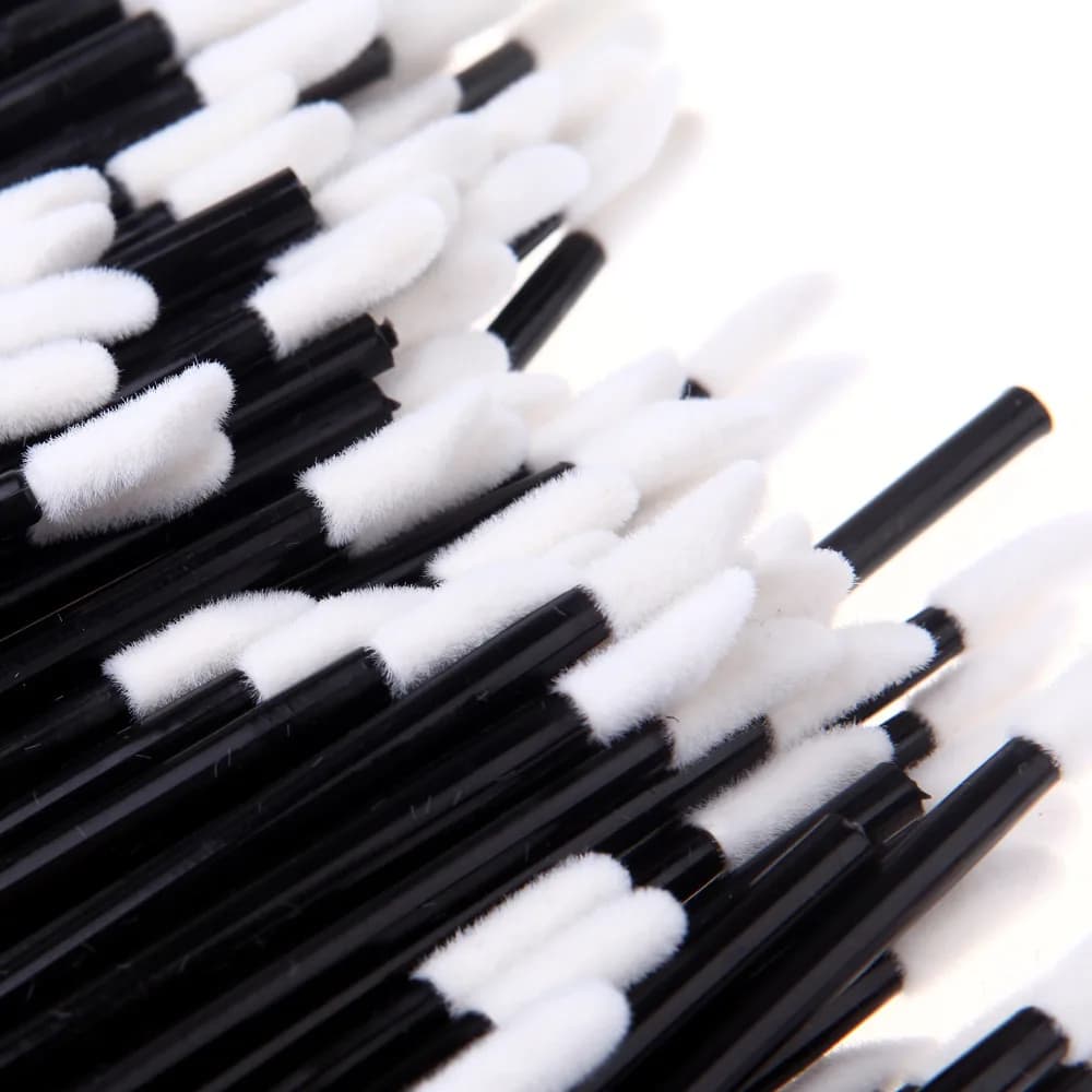 100Pcs Applicator Lipstick Wands Cosmetic Tools Lip Brush Brushes For Lash Extension Mascara Eyelash Extension Brush Makeup