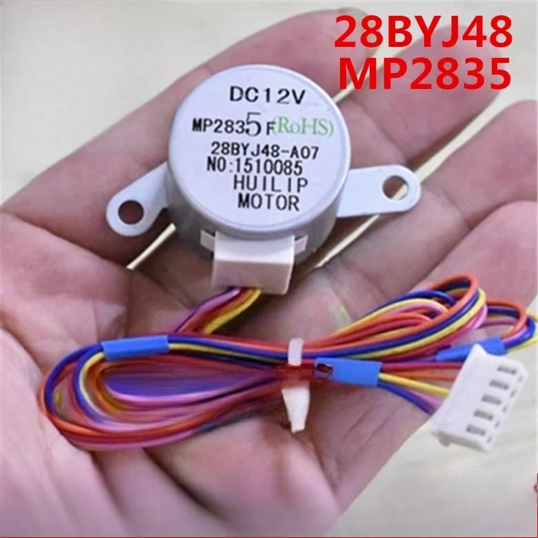 1 pz 28BYJ48 per Chunlan condizionatore d'aria pendolo lama d'aria sincrono spazzamento motore eolico 12 V motore passo-passo