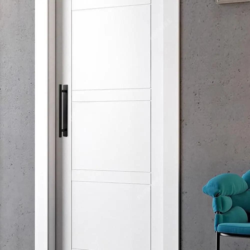 Nuova maniglia per porta in lega di alluminio Hardware Maniglia per porta scorrevole senza punzonatura Porta manubrio multifunzionale autoadesiva